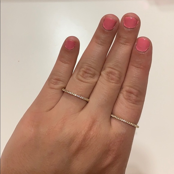 2 Stackable Eternity Bands - Picture 5 of 8